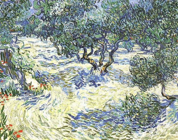 Olive Grove with Picking Figures