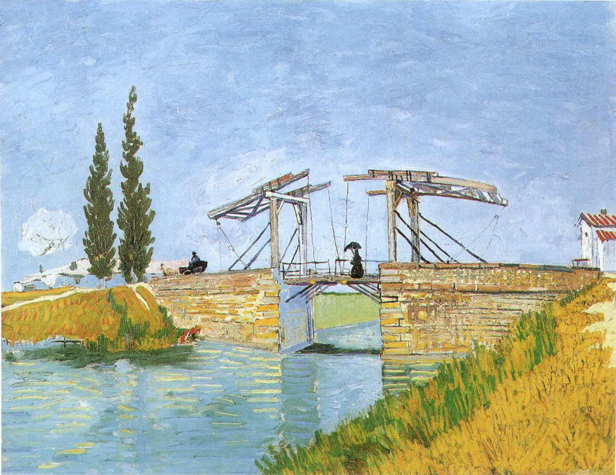 The Langlois Bridge at Arles with Women Washing