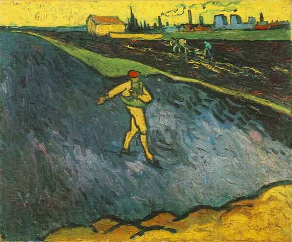 The Sower Outskirts of Arles in the Background