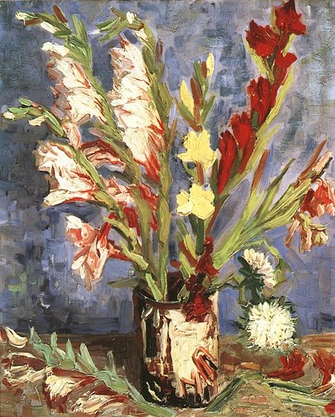 Vase with Gladioli