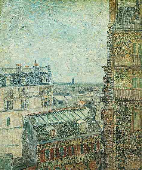 View of Paris from Vincents Room in the Rue Lepic