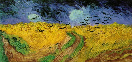 Wheat Field with Crows