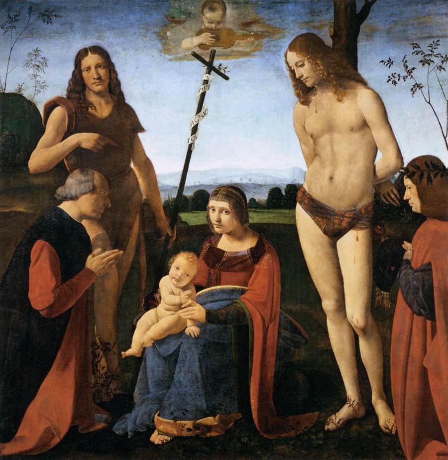 Virgin and Child with Sts John the Baptist and Sebastian (Pala Casio)