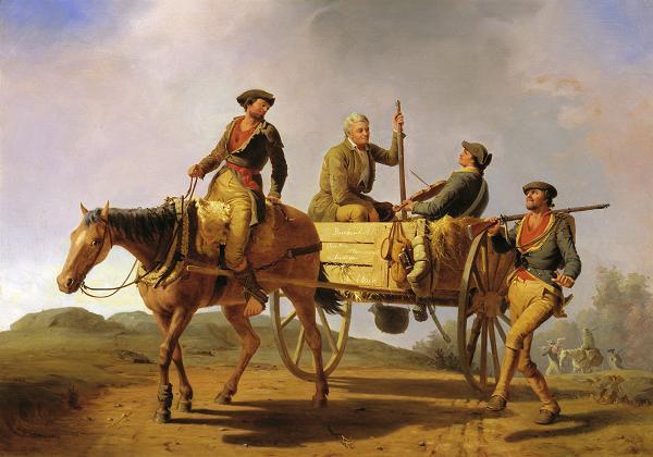 Veterans of 1776 Returning from the War