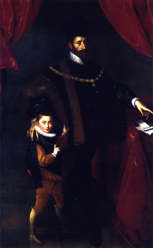 William V Duke of Bavaria with his son Albrecht V