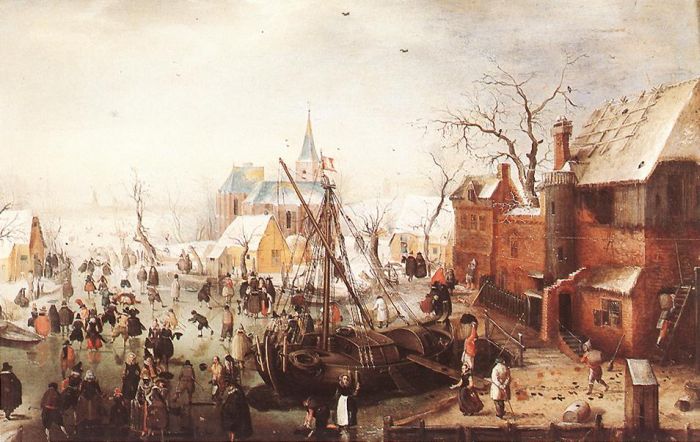 Winter Scene At Yselmuiden