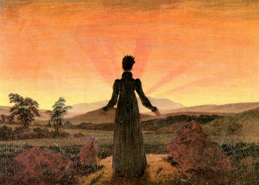 Woman in Front of the Setting Sun