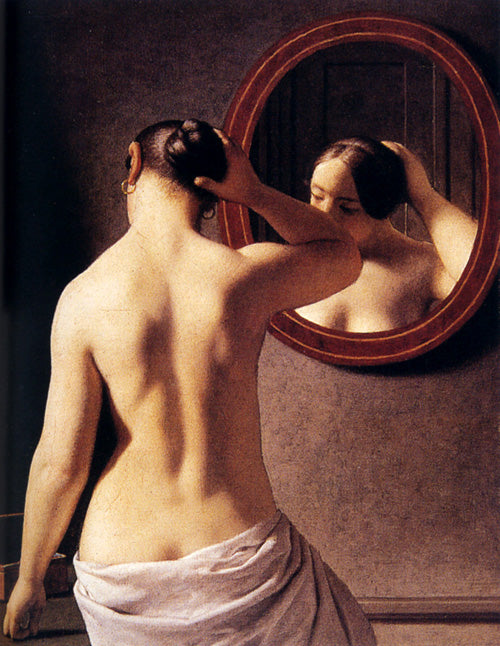 Woman Standing In Front Of A Mirror 1841