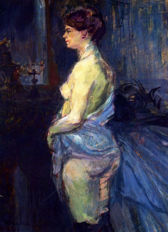 Woman Lifting her Chemise