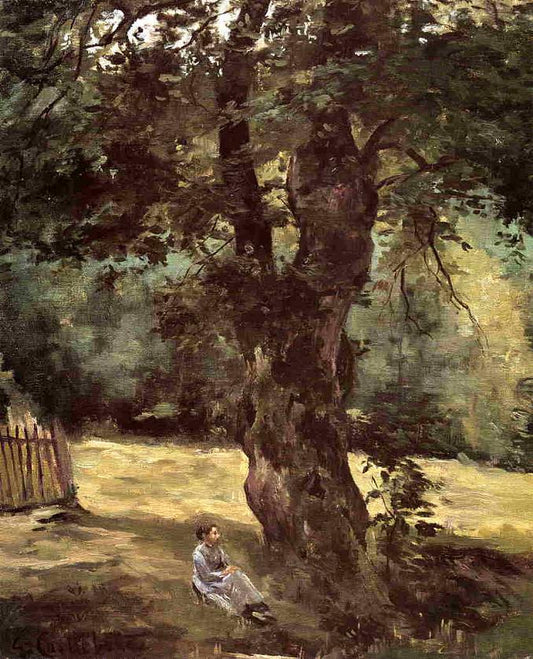 Woman Seated Under a Tree