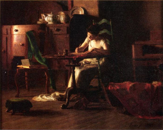 Woman Writing at a Table