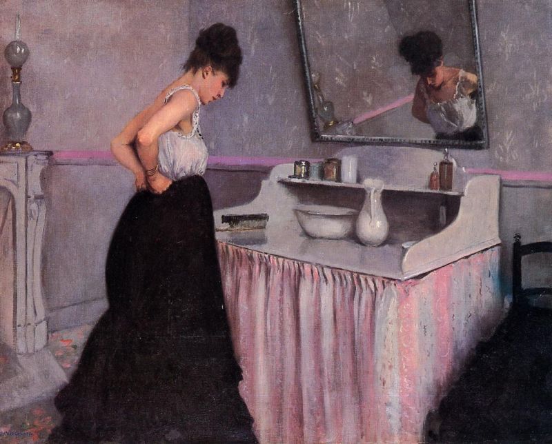 Woman at a Dressing Table