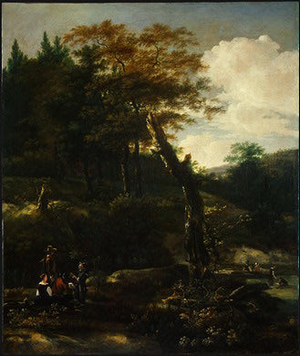 Wooded Landscape with Travelers