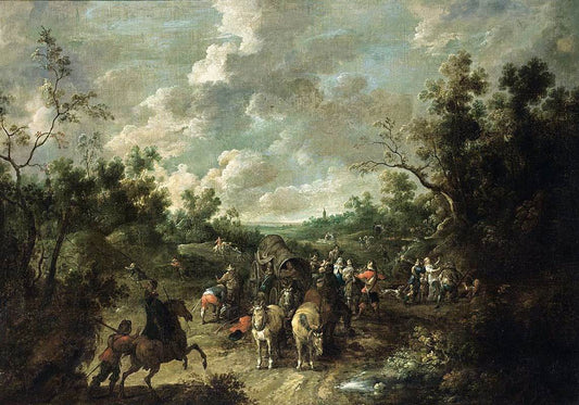 Wooded Landscape with Travellers