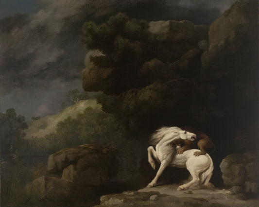 Yale - A Lion Attacking a Horse