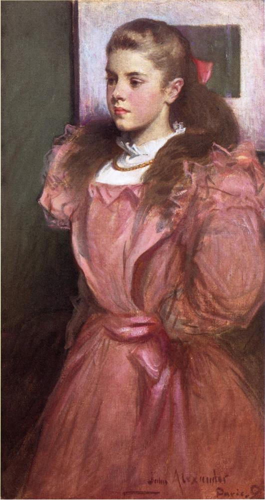 Young Girl in Rose