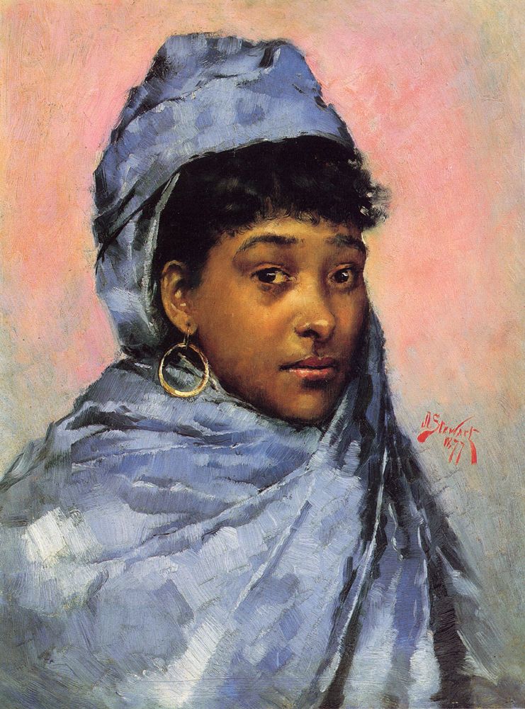 Young Woman in Blue