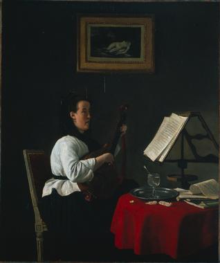 Young Woman with a Mandolin