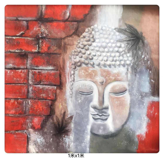 Buddha Red Wall II