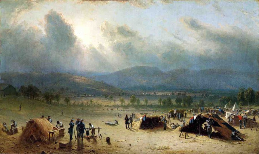 Camp of the Seventh Regiment, near Frederick, Maryland, in July 1863