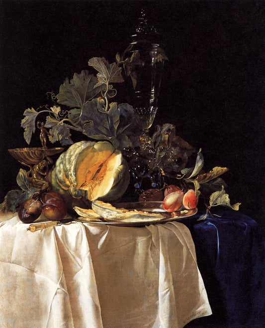 Still Life with Fruit and Crystal Vase 1652