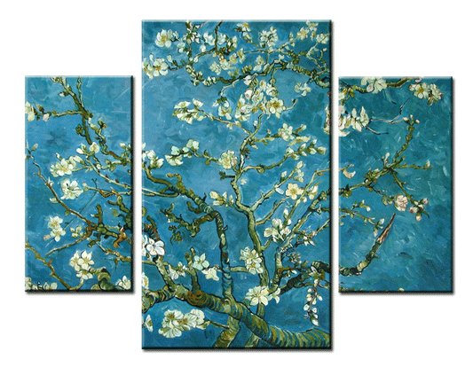 Van Gogh Almond Tree 3 Piece Art